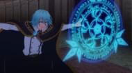 Julius demonstrates ice spells (Image via Actas and Bandai Namco Pictures)
